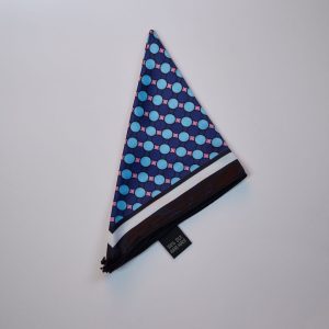 Blue Polka Dot Pocket Square