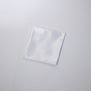 White Cotton Pocket Square