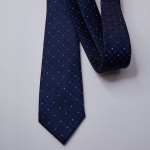 Navy Blue Micro Dot Necktie
