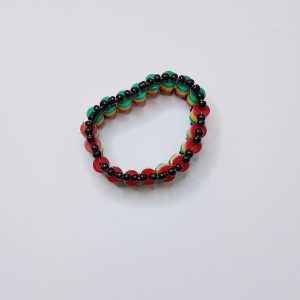 Red & Black Bead Bracelet